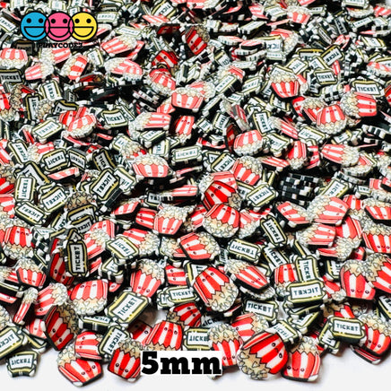 5Mm Movie Night Tickets Popcorns Theme Fake Clay Sprinkles Decoden Fimo Jimmies Playcode3 Llc 10