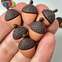 Acorn Charms Flat Back Autumn Thanksgiving Cabochons Decoden 10 Pcs Playcode3 Llc Charm