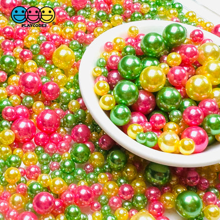 Acrylic Beads 10/8/6/4/2Mm Easter Holiday Faux Sprinkles Decoden Slime Supplies Jewelry Fake Bake