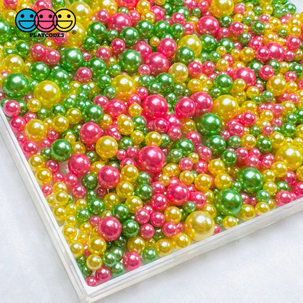 Acrylic Beads 10/8/6/4/2Mm Easter Holiday Faux Sprinkles Decoden Slime Supplies Jewelry Fake Bake