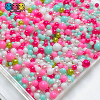 Acrylic Fake Pearl Beads 8/6/4/2Mm Faux Sprinkles Decoden Slime Supplies Jewelry Bake 10 Grams Bead