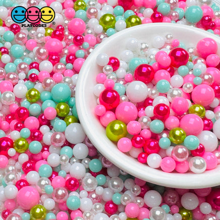 Acrylic Fake Pearl Beads 8/6/4/2Mm Faux Sprinkles Decoden Slime Supplies Jewelry Bake Bead