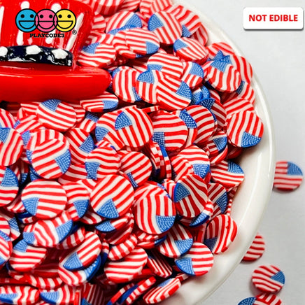 American Flag Disc Mix Fimo Patriotic Fake Bake Usa Sprinkles Confetti Funfetti Sprinkle