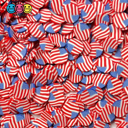 American Flag Disc Mix Fimo Patriotic Fake Bake Usa Sprinkles Confetti Funfetti Sprinkle