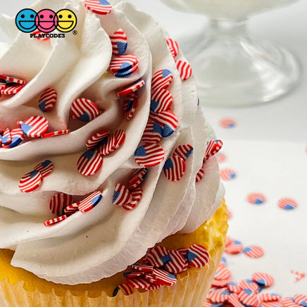 American Flag Disc Mix Fimo Patriotic Fake Bake Usa Sprinkles Confetti Funfetti Sprinkle
