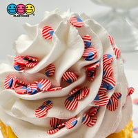 American Flag Disc Mix Fimo Patriotic Fake Bake Usa Sprinkles Confetti Funfetti Sprinkle