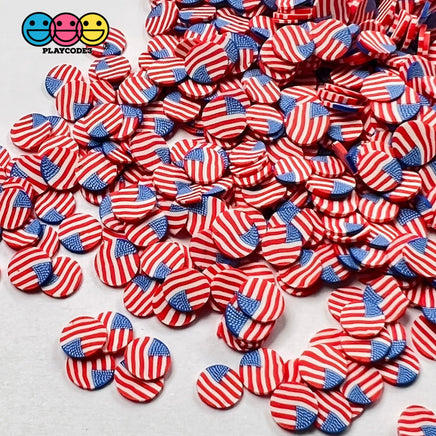 American Flag Disc Mix Fimo Patriotic Fake Bake Usa Sprinkles Confetti Funfetti Sprinkle