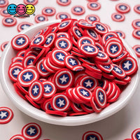 American Flag Hero Shield 4Th Of July Fimo Slice Fake Sprinkles Decoden Jimmies 10Mm Sprinkle