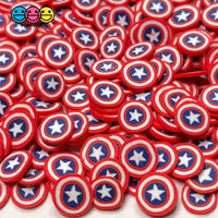 American Flag Hero Shield 4Th Of July Fimo Slice Fake Sprinkles Decoden Jimmies 10Mm 20 Grams