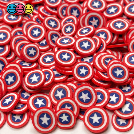 American Flag Hero Shield 4Th Of July Fimo Slice Fake Sprinkles Decoden Jimmies 10Mm 20 Grams