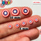 American Flag Hero Shield 4Th Of July Fimo Slice Fake Sprinkles Patriotic Decoden Jimmies 10Mm