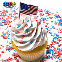 American Flag Theme Independence Day 4Th Of July Planar Patriotic Decoden 10Pcs