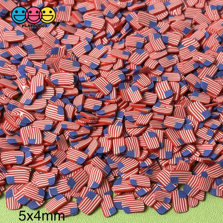 American Flag 4Th Of July Fimo Slices Fake Sprinkles 20/10/5Mm Sprinkle