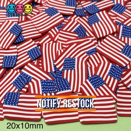 American Flag 4Th Of July Fimo Slices Fake Sprinkles 20/10/5Mm Sprinkle