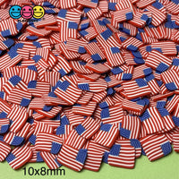 American Flag 4Th Of July Fimo Slices Fake Sprinkles 20/10/5Mm Sprinkle