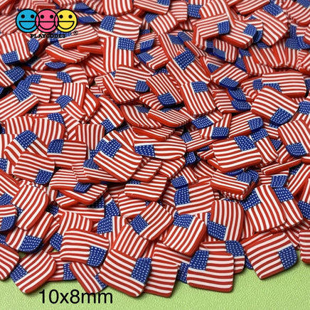 American Flag 4Th Of July Fimo Slices Fake Sprinkles 20/10/5Mm Sprinkle