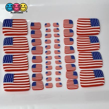 American Flag 4Th Of July Fimo Slices Fake Sprinkles 20/10/5Mm Sprinkle