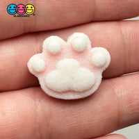 Animal Pink Paw Cat Rabbit Dog Easter Holiday Flatback Cabochons Decoden Charm 10 Pcs