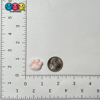 Animal Pink Paw Cat Rabbit Dog Easter Holiday Flatback Cabochons Decoden Charm 10 Pcs