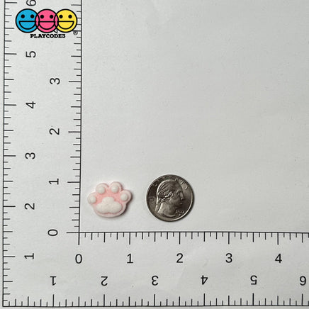 Animal Pink Paw Cat Rabbit Dog Easter Holiday Flatback Cabochons Decoden Charm 10 Pcs