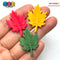 Autumn Fall Red Green Yellow Leaves Flatback Cabochons Decoden Charm 9 pcs PLAYCODE3 LLC Charm