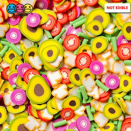 Avocado Toast Mix Fimo Fake Sprinkles Faux Avocados Food Confetti Funfetti 20 Grams Sprinkle