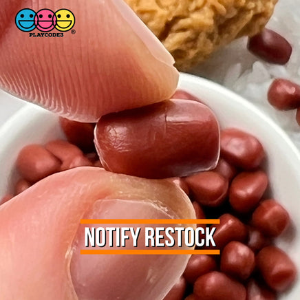 Azuki Red Beans Realistic Imitation Fake Food Bean Faux Vegetables Japanese Life Like Plastic Resin