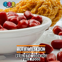 Azuki Red Beans Realistic Imitation Fake Food Bean Faux Vegetables Japanese Life Like Plastic Resin