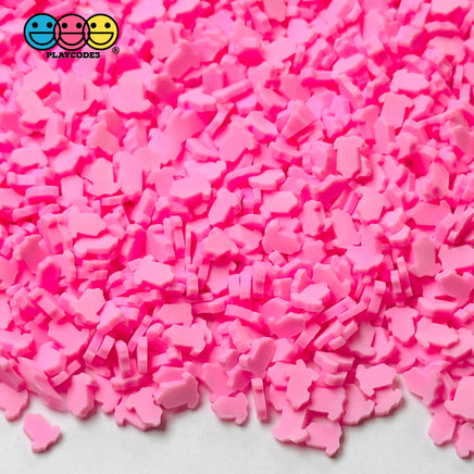 Baby Shower Blue Bottle Pink Bodysuits 5Mm Fake Clay Sprinkles Decoden Fimo Jimmies 10 Grams / Pink