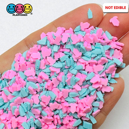 Baby Shower Blue Bottle Pink Bodysuits 5Mm Fake Clay Sprinkles Decoden Fimo Jimmies Sprinkle