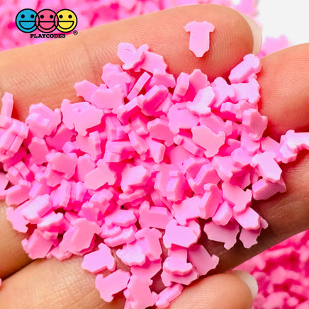Baby Shower Blue Bottle Pink Bodysuits 5Mm Fake Clay Sprinkles Decoden Fimo Jimmies Sprinkle