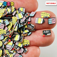 Back To School 5Mm Bus Pencil Eraser Fake Clay Sprinkles Decoden Fimo Jimmies Playcode3 Llc 10 Grams