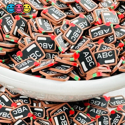Back To School Blackboard Abc Fake Clay Sprinkles Decoden Fimo Jimmies Playcode3 Llc Sprinkle
