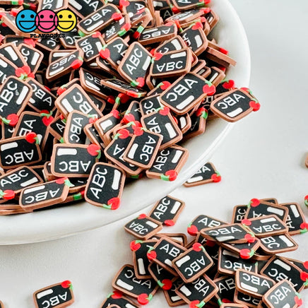 Back To School Blackboard Abc Fake Clay Sprinkles Decoden Fimo Jimmies Playcode3 Llc Sprinkle