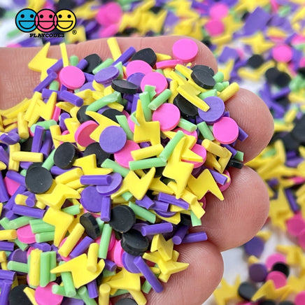 Back To The 80S Theme Fake Sprinkle Mix Fimo Confetti Bake Sprinkles Funfetti