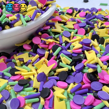 Back To The 80S Theme Fake Sprinkle Mix Fimo Confetti Bake Sprinkles Funfetti