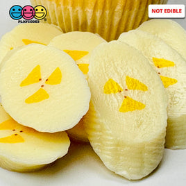 Banana Angled Slices Imitation Fake Food Life Like Bendable Plastic Resin 10 Pcs Playcode3 Llc