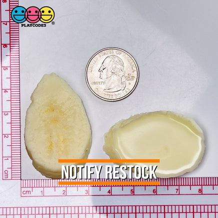 Banana Angled Slices Realistic Imitation Fake Food Life Like Bendable Plastic Resin 10 Pcs Playcode3