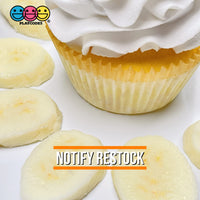 Banana Angled Slices Realistic Imitation Fake Food Life Like Bendable Plastic Resin 10 Pcs Playcode3
