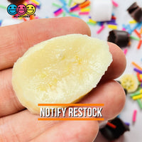 Banana Angled Slices Realistic Imitation Fake Food Life Like Bendable Plastic Resin 10 Pcs Playcode3