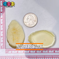 Banana Angled Slices Realistic Imitation Fake Food Life Like Bendable Plastic Resin 10 Pcs Playcode3