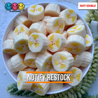 Banana Chunks Real Size Realistic Fake 3D Charms (10 Pcs) Charm