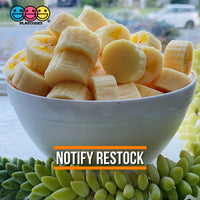 Banana Chunks Real Size Realistic Fake 3D Charms (10 Pcs) Charm