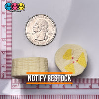 Banana Chunks Slices Bananas Real Size Realistic Fake 3D Charms Food (10 Pcs)