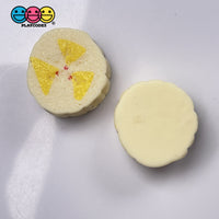 Banana Chunks Slices Bananas Real Size Realistic Fake 3D Charms Food (10 Pcs)