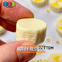 Banana Chunks Slices Bananas Real Size Realistic Fake 3D Charms Food (10 Pcs)