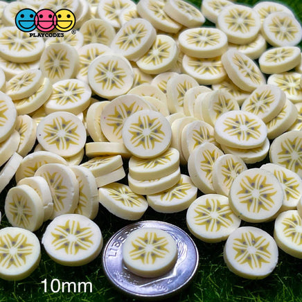 Banana Large Fimo Slices Polymer Clay Bananas Fake Sprinkles 20/10Mm 10 Mm / 20 Grams Sprinkle
