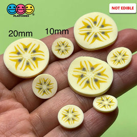 Banana Large Fimo Slices Polymer Clay Bananas Fake Sprinkles 20/10Mm Sprinkle