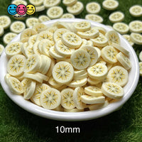 Banana Large Fimo Slices Polymer Clay Bananas Fake Sprinkles 20/10Mm Sprinkle