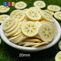 Banana Large Fimo Slices Polymer Clay Bananas Fake Sprinkles 20/10Mm Sprinkle